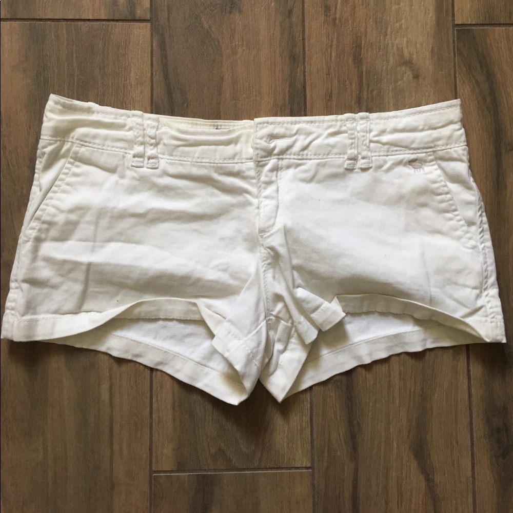 White A&F Shorts